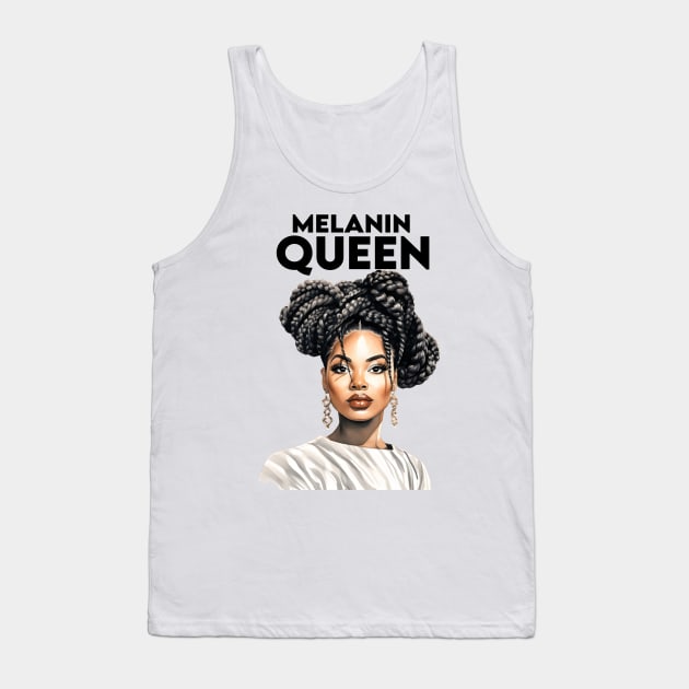 Melanin Queen Afrocentric Tank Top by Merchweaver